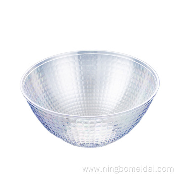 Heat sell transparent round disposable plastic fruit bowl